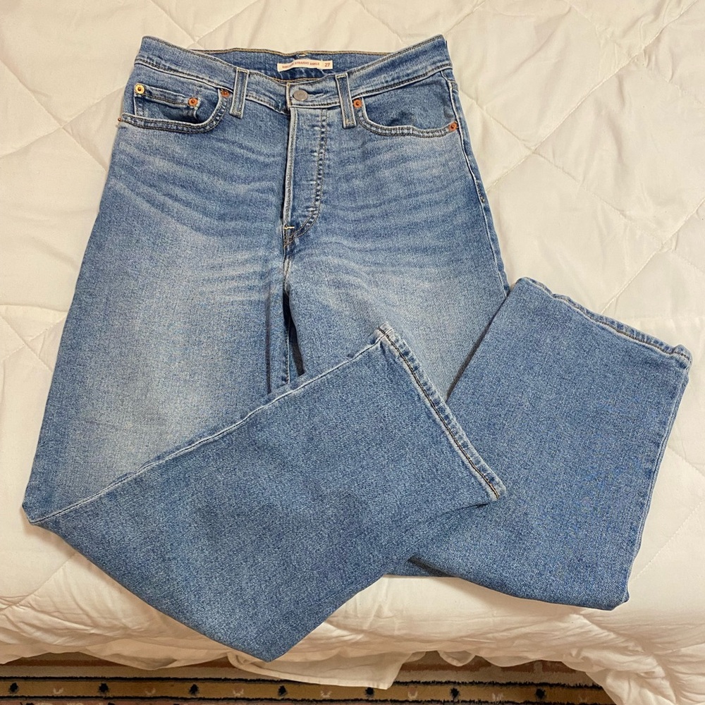 Levi Strauss ribcage straight ankle pant